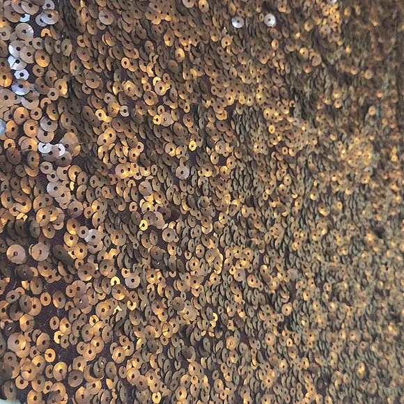 NWOT New York & co chocolate sequin skirt - Picture 2 of 5
